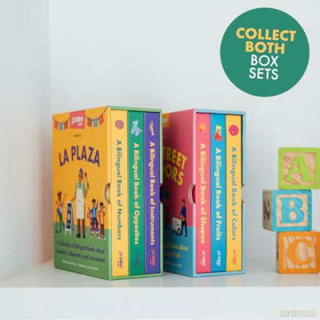 La Plaza: A Collection of Bilingual Books about Numbers, Opposites, and Musical Instruments Inspired by Latin American Culture: 10 (Si Sabo Kids) - Mike Alfaro [KSIĄŻKA]