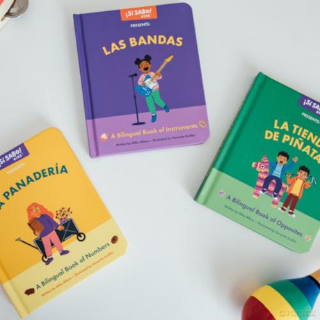 La Plaza: A Collection of Bilingual Books about Numbers, Opposites, and Musical Instruments Inspired by Latin American Culture: 10 (Si Sabo Kids) - Mike Alfaro [KSIĄŻKA]