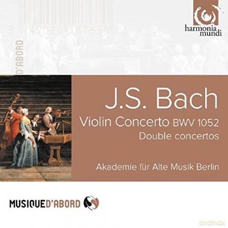 Akademie für Alte Musik Berlin: J.S. Bach: Violin Concerto BWV1052, Double Concertos for harpsichords, recorders, oboe and violin [CD]