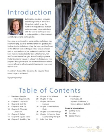 Learn as You Go: Stitch the Daydream Sampler: and master your quilting skills - Carolyn Beam [KSIĄŻKA]