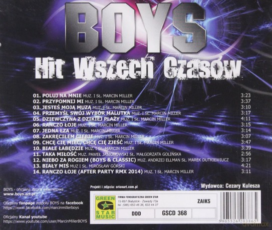 Boys: Hit wszech czasów [CD]
