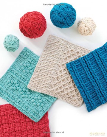 Learn to Crochet Gansey Dishcloths: 8 Amazing Designs With Row-by-row Photos, Diagrams and Stitch Videos [KSIĄŻKA]