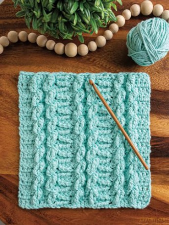 Learn to Crochet Gansey Dishcloths: 8 Amazing Designs With Row-by-row Photos, Diagrams and Stitch Videos [KSIĄŻKA]