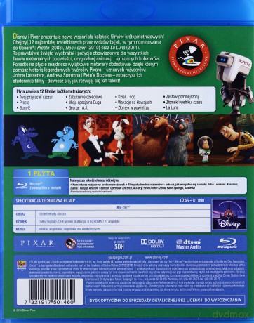 Pixar Kolekcja filmów krótkometrażowych 2 [Blu-Ray]