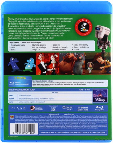 Pixar Kolekcja filmów krótkometrażowych 2 [Blu-Ray]