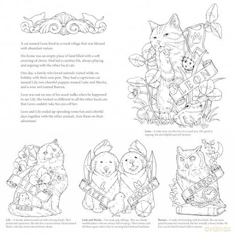 Leon's Journey Coloring Book: A Curious Cat's Seasonal Adventures (Design Originals) Whimsical Animal Scenes, Nature-Inspired Art, and Storybook Coloring from Kanoko Egusa - Relaxing Gift for Adults - Kanoko Egusa [KSIĄŻKA]