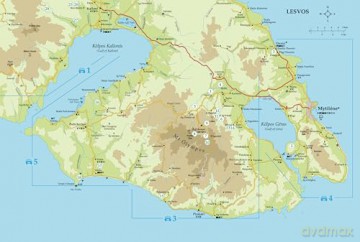 Lesvos Sunflower Walking Guide: 65 long and short walks and 5 car tours (Sunflower Guides) - Brian Anderson [KSIĄŻKA]