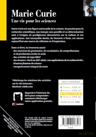 Lire et s'entrainer: Marie Curie: Une vie pour les sciences + App + DeA LINK - Amandine Barthes [KSIĄŻKA]