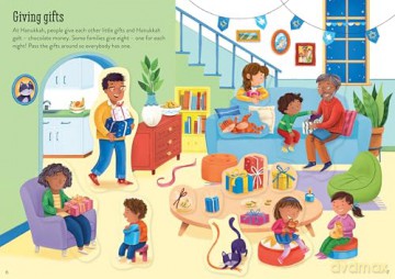 Little First Stickers Hanukkah: An Interactive Sticker Book Celebrating the Food, Songs, and Games of the Jewish Festival of Lights - Laura Cowan [KSIĄŻKA]