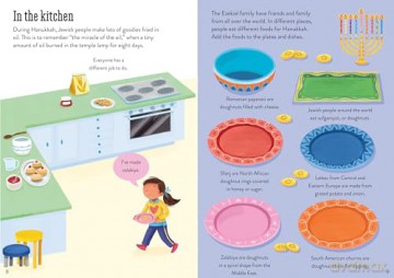 Little First Stickers Hanukkah: An Interactive Sticker Book Celebrating the Food, Songs, and Games of the Jewish Festival of Lights - Laura Cowan [KSIĄŻKA]