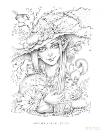 Little Folk Coloring Book - Christine Karron [KSIĄŻKA]