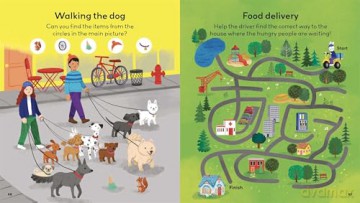 Little Learners: Busy City: Packed with Mazes, Dot-to-Dots, Puzzles, Drawing, and More! - Lisa Regan [KSIĄŻKA]