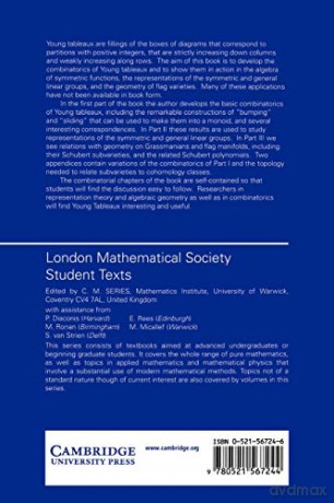 LMSST: 35 Young Tableaux: With Applications to Representation Theory and Geometry (London Mathematical Society Student Texts, Series Number 35) - Fulton [KSIĄŻKA]
