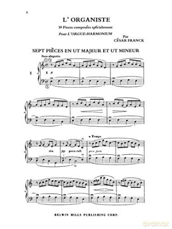 L'Organiste: Fifty-Nine Pieces - César Franck [KSIĄŻKA]