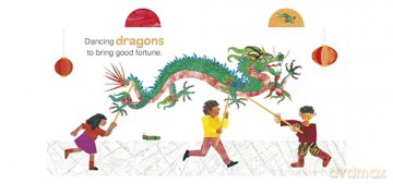Lunar New Year with The Very Hungry Caterpillar: Tabbed Board book - Eric Carle [KSIĄŻKA]