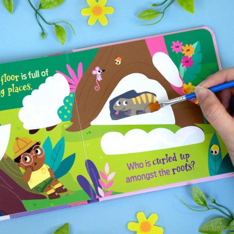 Magic Painting Book | Jungle | Just Add Water | Mess-Free Colouring Board Book for Children [KSIĄŻKA]