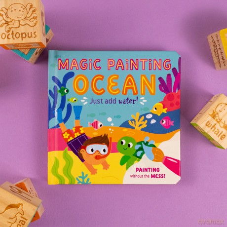 Magic Painting Book | Ocean | Just Add Water | Mess-Free Colouring Board Book for Children [KSIĄŻKA]