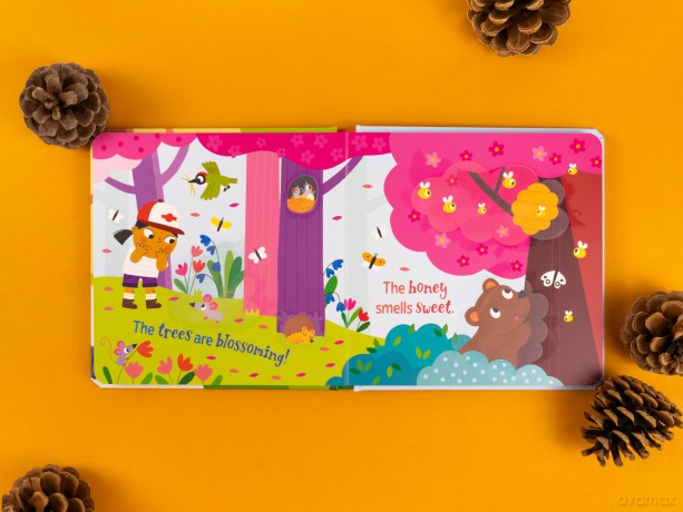 Magic Painting Book | Woods | Just Add Water | Mess-Free Colouring Board Book for Children [KSIĄŻKA]