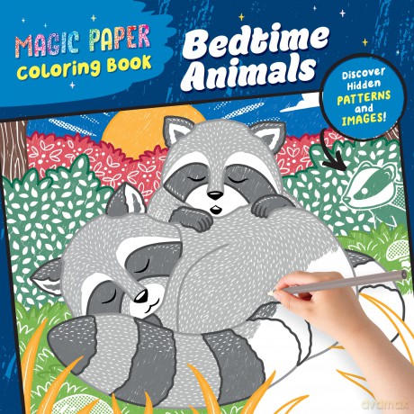 Magic Paper Coloring Book: Bedtime Animals: Discover Hidden Patterns and Images! - Natascha Pitz [KSIĄŻKA]