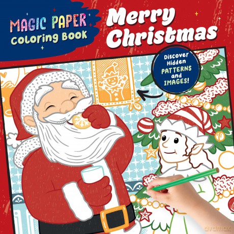 Magic Paper Coloring Book: Merry Christmas!: Discover Hidden Patterns and Images! - Natascha Pitz [KSIĄŻKA]