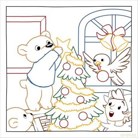 Magic Paper Coloring Book: Merry Christmas!: Discover Hidden Patterns and Images! - Natascha Pitz [KSIĄŻKA]