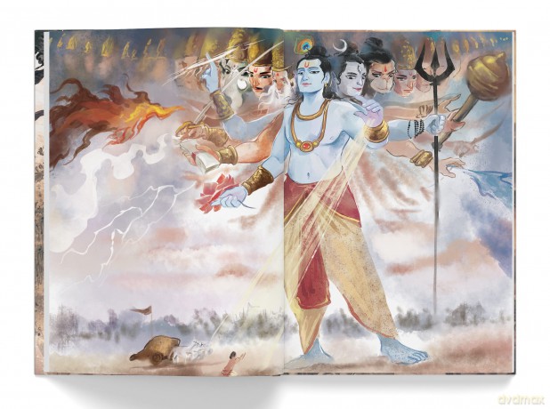 Mahabharata - Illustrated Tales From Ancient India (Deluxe Edition) (Classic Tales from India) - Anupa Lal [KSIĄŻKA]