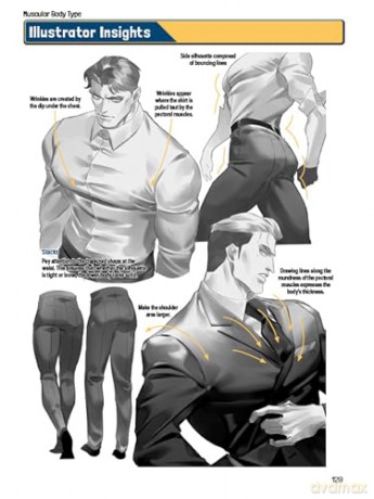 Manga Muscles: An Artist's Guide to Drawing Powerful Male Bodies (With Over 500 color and B&W illustrations) - Tojo Washi [KSIĄŻKA]