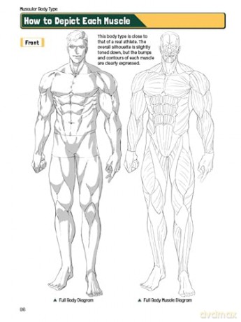 Manga Muscles: An Artist's Guide to Drawing Powerful Male Bodies (With Over 500 color and B&W illustrations) - Tojo Washi [KSIĄŻKA]