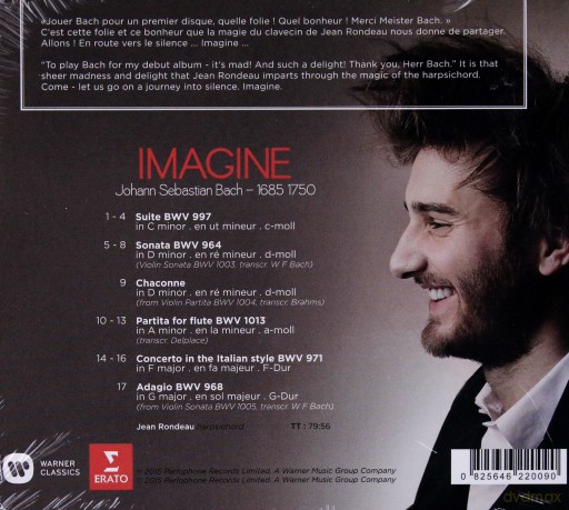 Jean Rondeau: Bach - Imagine [CD]
