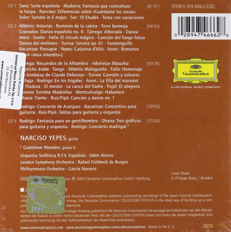 Yepes Narciso: Guitarra Espanola [5CD]