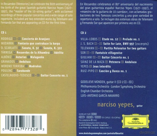 Yepes Narciso: Portrait Of The Artist [2CD]