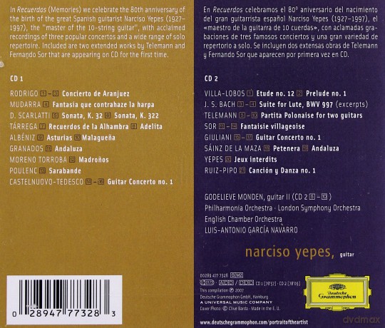 Yepes Narciso: Portrait Of The Artist [2CD]