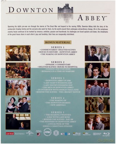 Downton Abbey Series 1-5 (Downton Abbey Sezony 1-5) [BOX] [16xBlu-Ray]