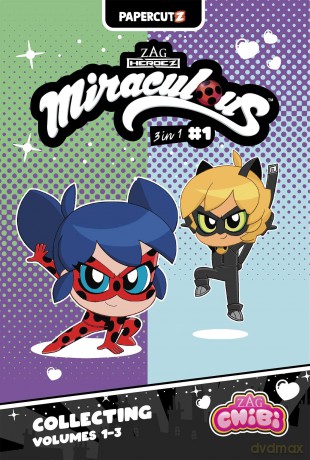 Miraculous Chibi 3 in 1 Vol. 1 (Miraculous Ladybug Chibi) - Josh Trujillo [KSIĄŻKA]