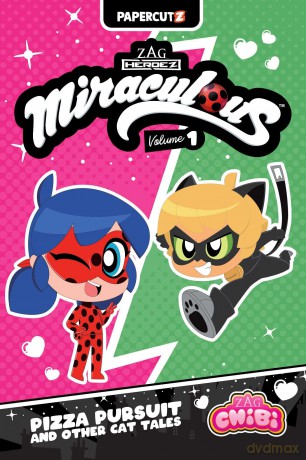 Miraculous Chibi Vol. 1: Pizza Pursuit and Other Cat Tales (Miraculous Ladybug Chibi) - Josh Trujillo [KSIĄŻKA]