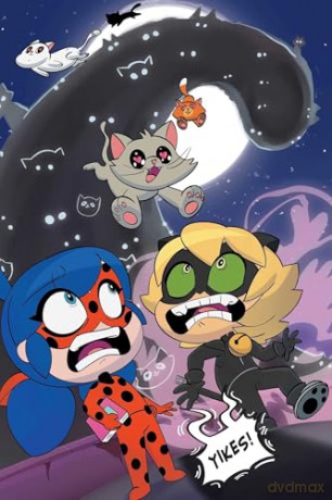 Miraculous Chibi Vol. 1: Pizza Pursuit and Other Cat Tales (Miraculous Ladybug Chibi) - Josh Trujillo [KSIĄŻKA]