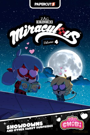 Miraculous Chibi Vol. 4: Showdowns and Other Sweet Surprises (Miraculous Ladybug Chibi) - Carrie Harris [KSIĄŻKA]