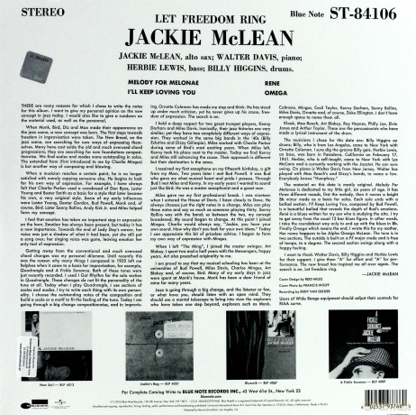 Mcclean Jackie: Let Freedom Ring [Winyl]