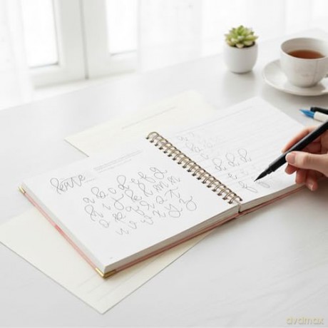 Modern Calligraphy: A Calligraphy Practice Workbook - Chalkfulloflove [KSIĄŻKA]