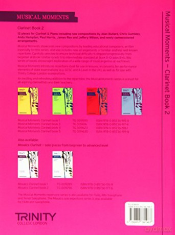 Musical Moments Clarinet: Book 2 (Trinity Performers Series): Clarinet Teaching Material [KSIĄŻKA]