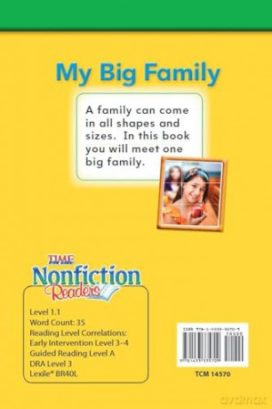 My Big Family (Time for Kids(r) Informational Text) - Dona Herweck Rice [KSIĄŻKA]