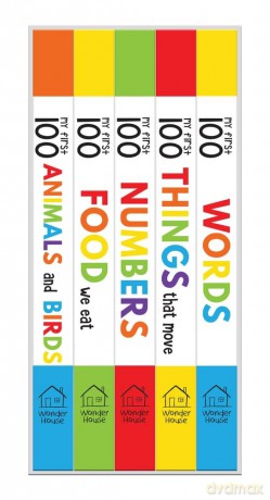 My First 100 Library: Boxset of 5 Early Learning Board Books for Kids/Children (Homeschool | Preschool | Baby/Toddler) [KSIĄŻKA]