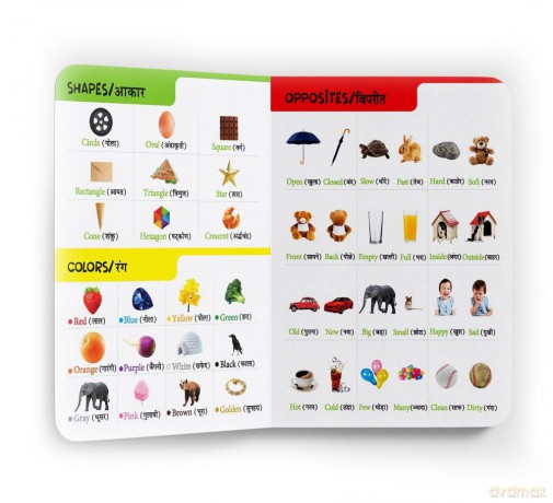 My First All in One (English - Hindi): Bilingual Picture Board Book for Kids: Bilingual Picture Book for Kids Hindi-English [KSIĄŻKA]