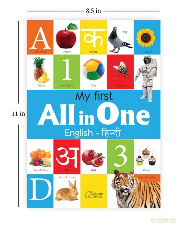 My First All in One: Bilingual Picture Book for Kids Hindi-English [KSIĄŻKA]