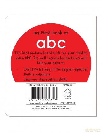 My First Book of ABC: First Board Book (Early Learning) [KSIĄŻKA]