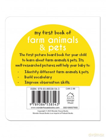 My First Book Of Farm Animals: First Board Book [KSIĄŻKA]