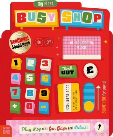 My First Busy Shop: Interactive Board Book - Alexander Cox [KSIĄŻKA]