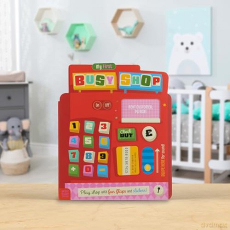 My First Busy Shop: Interactive Board Book - Alexander Cox [KSIĄŻKA]