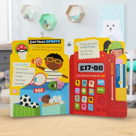 My First Busy Shop: Interactive Board Book - Alexander Cox [KSIĄŻKA]