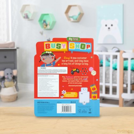 My First Busy Shop: Interactive Board Book - Alexander Cox [KSIĄŻKA]